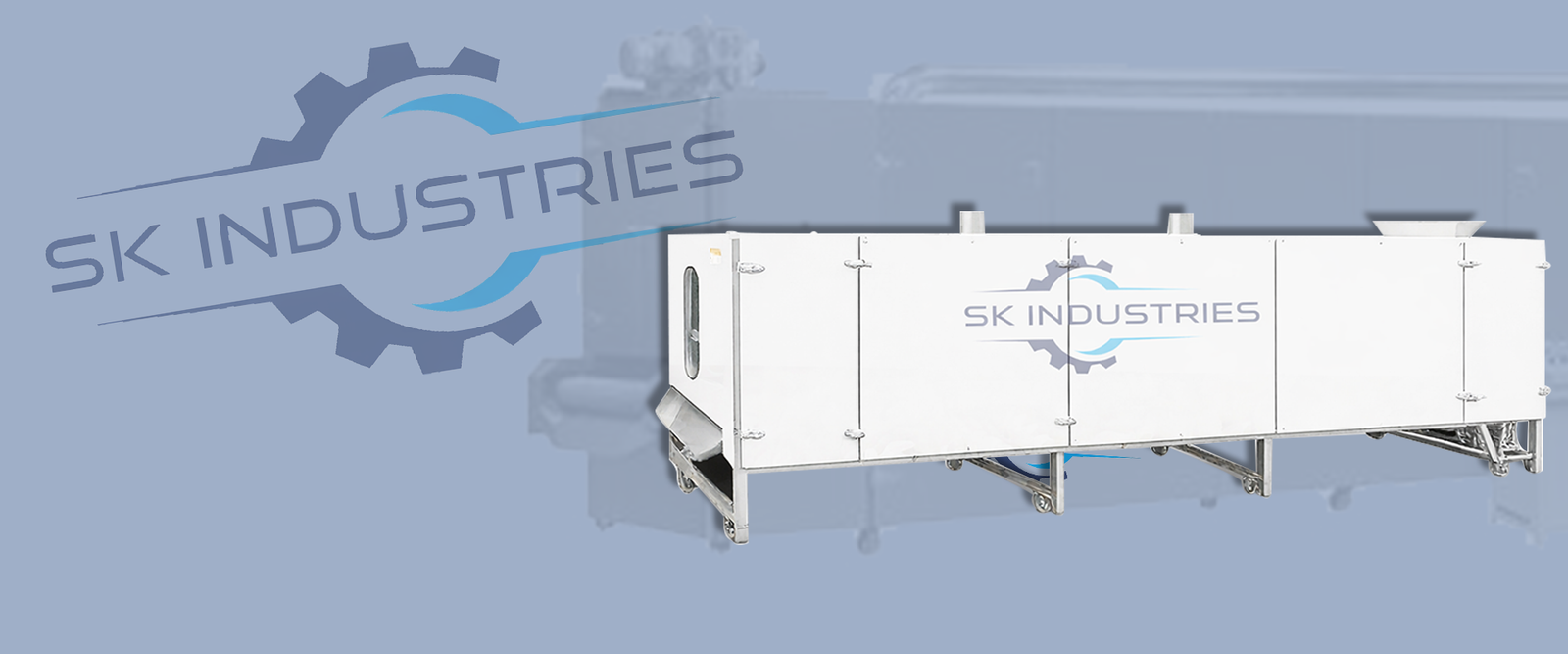 Continuous conveyor dryer for pasta and food processing by SK Industries