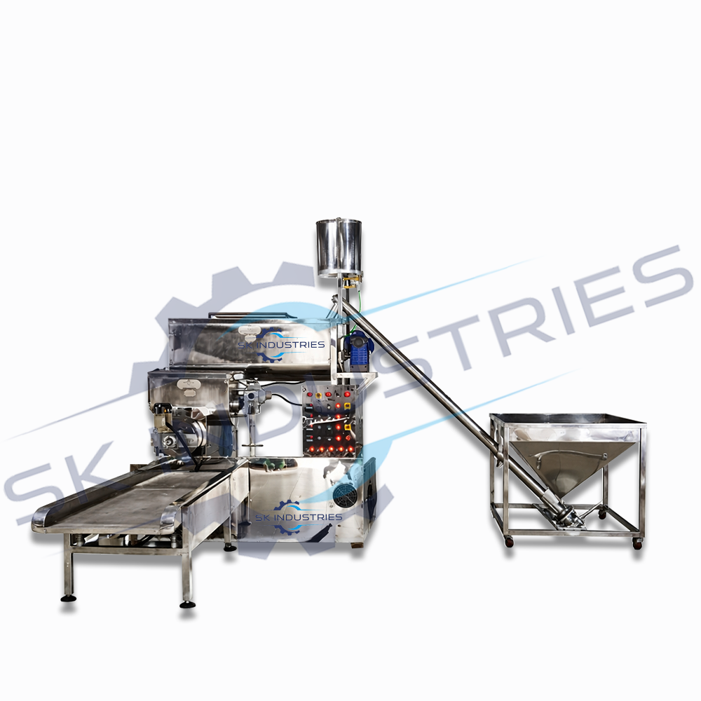 Industrial vermicelli making machine with hopper and conveyor by SK Industries